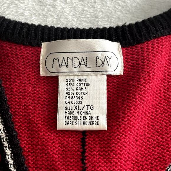 Vintage Red Soccer Sweater Vest - Picture 4 of 7